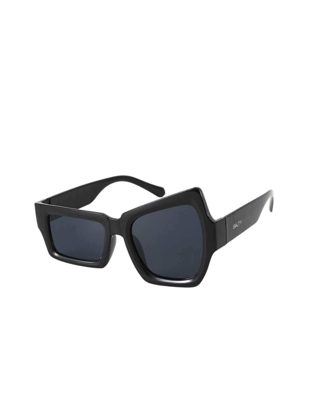 SALTY Women Raised Eyebrow Monochrome UV400 Protection Sunglasses SG0033-BK-BK-picture-45