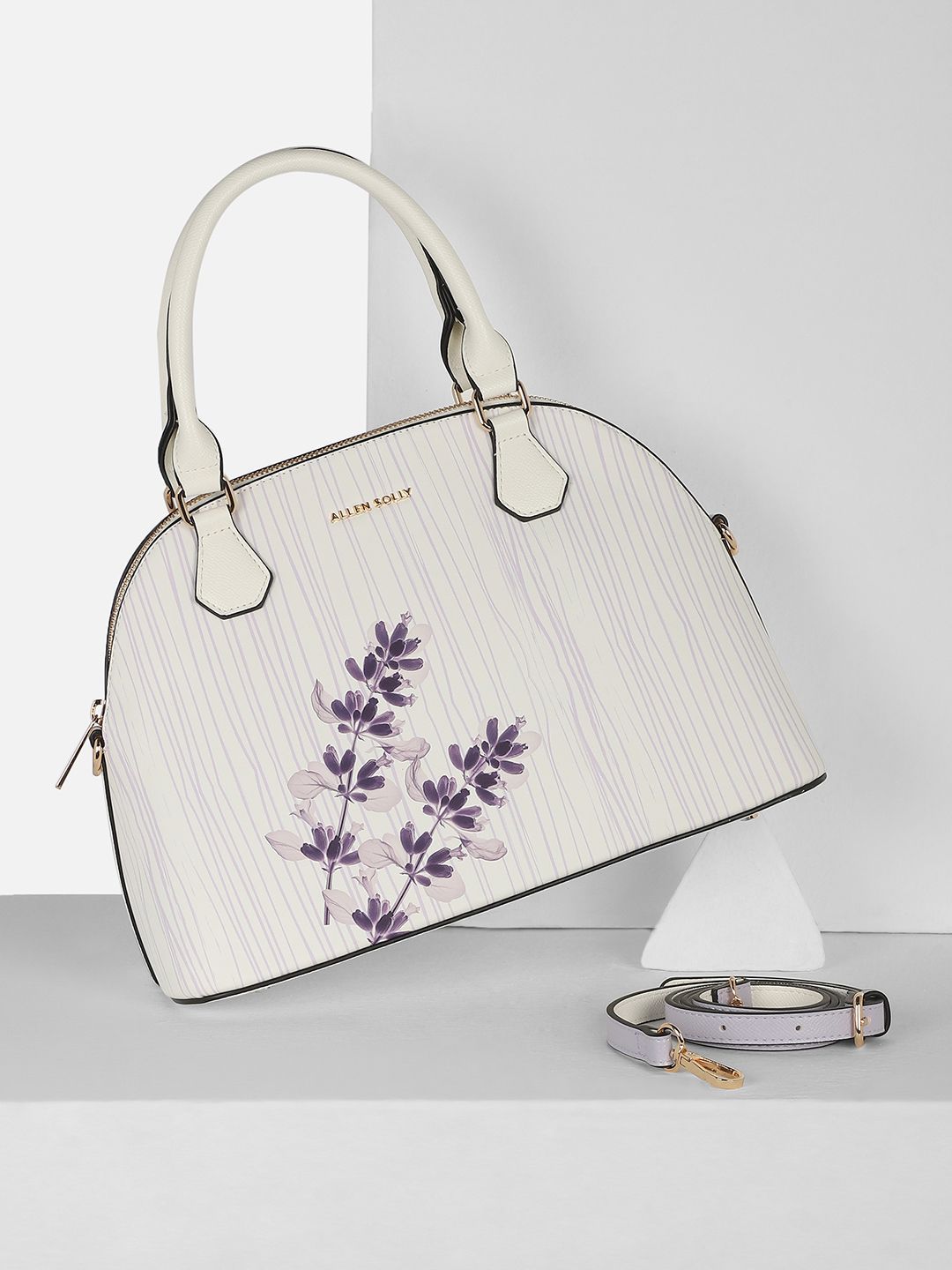 Allen Solly Woman Floral Printed Structured Handheld Bag