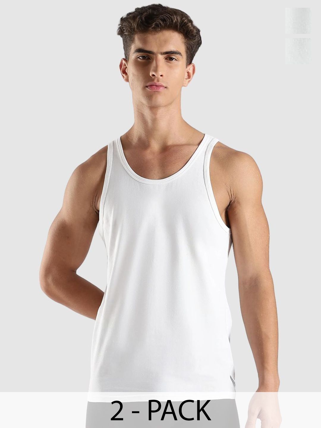 Calvin Klein Underwear Pack Of 2 Cotton Round Neck Basic Vests SP25NB1099100-image-25