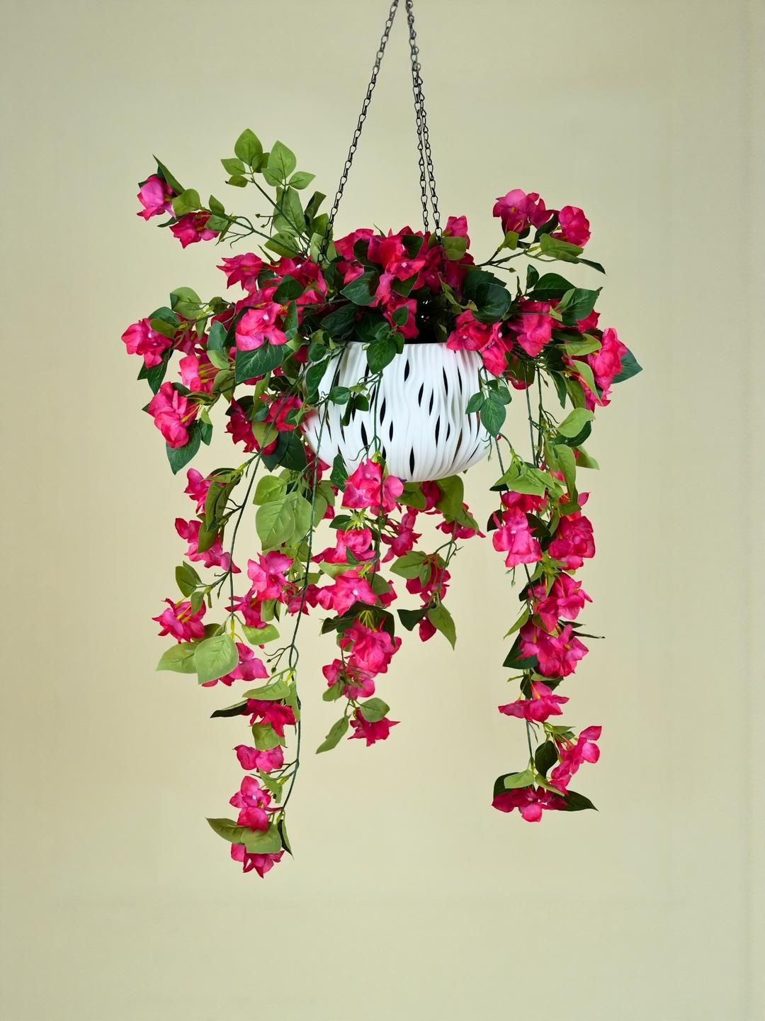 Interiors & More Fuchsia Hanging Artificial Flowers-image-5