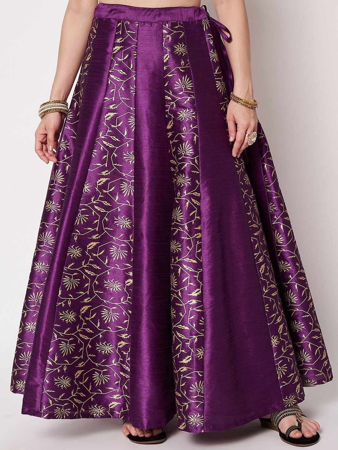 studio rasa Block Printed Kalidaar Maxi Skirt-picture-38