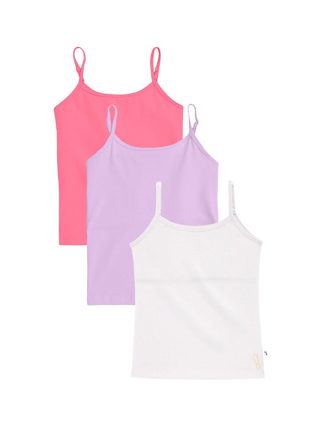 You Got Plan B Girls Pack Of 3 Cotton Camisoles-picture-38