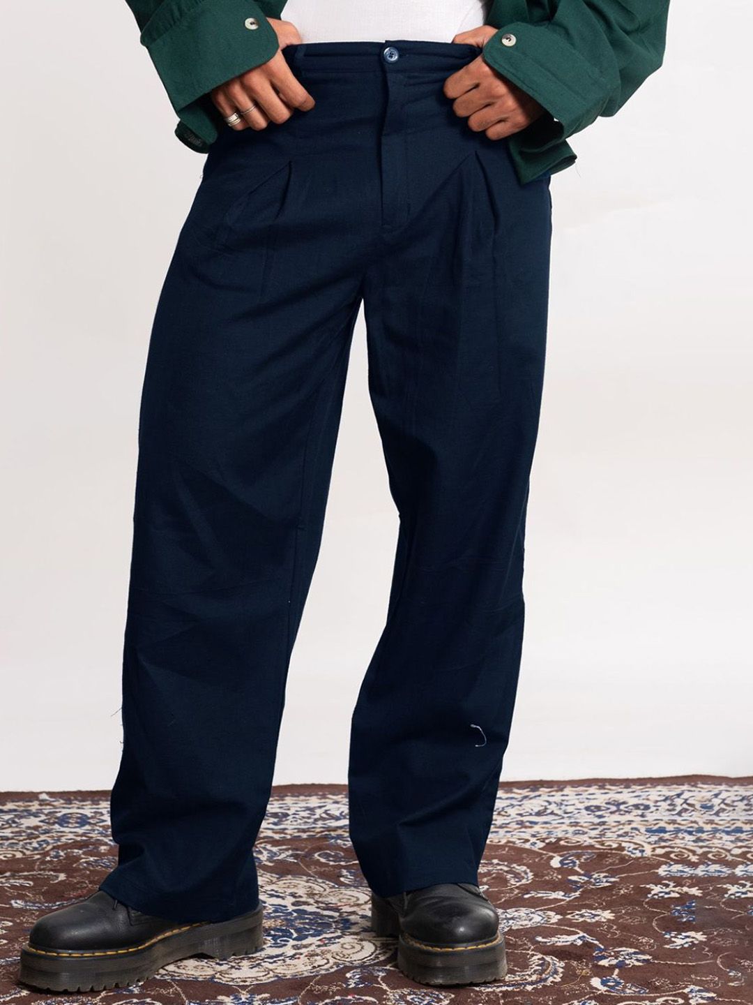 SVKETAIL Men Relaxed Pleated Trousers-picture-39
