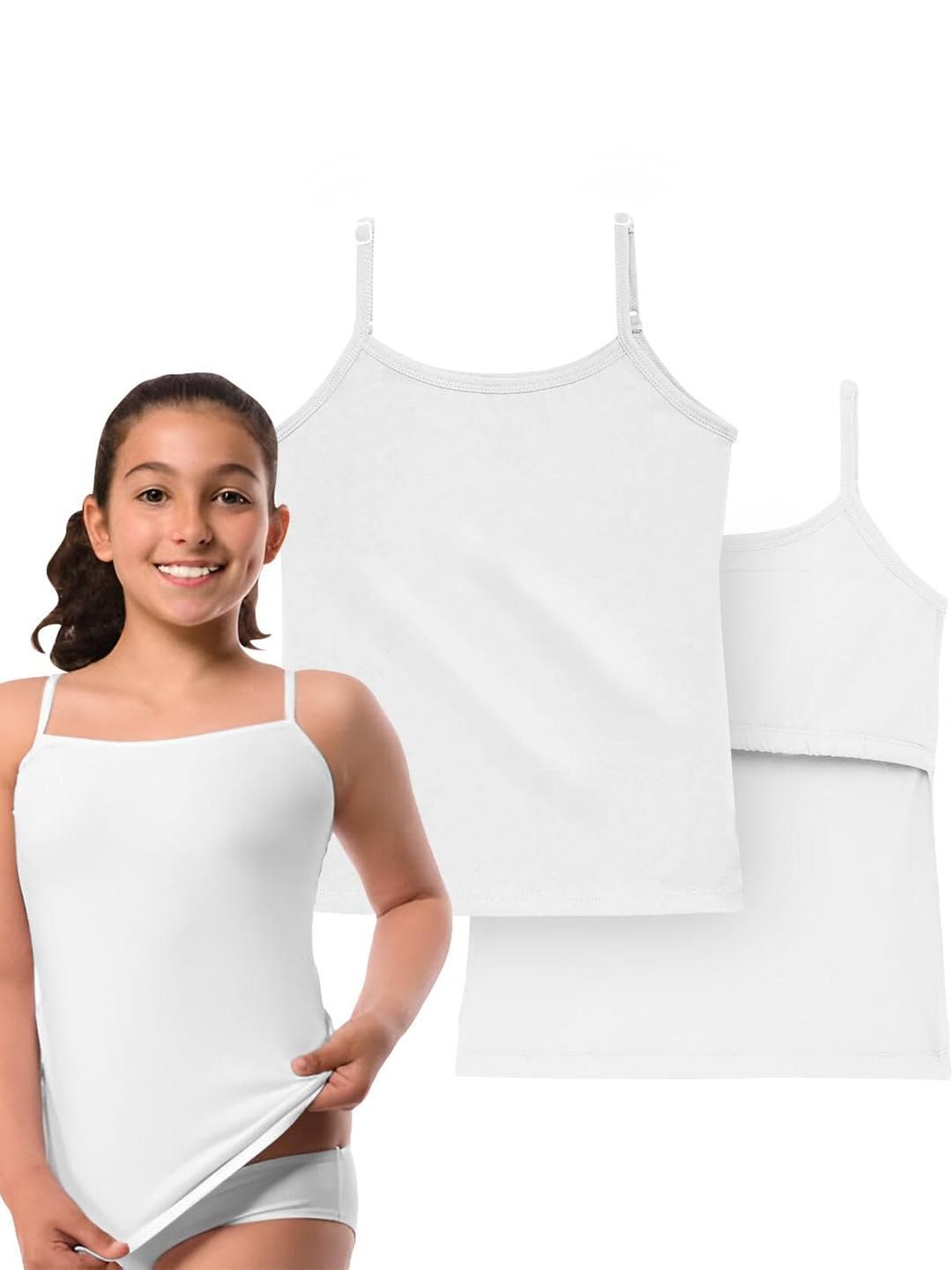 Lily Chic Pack of 2 Puberty Camisole for Girls-picture-13