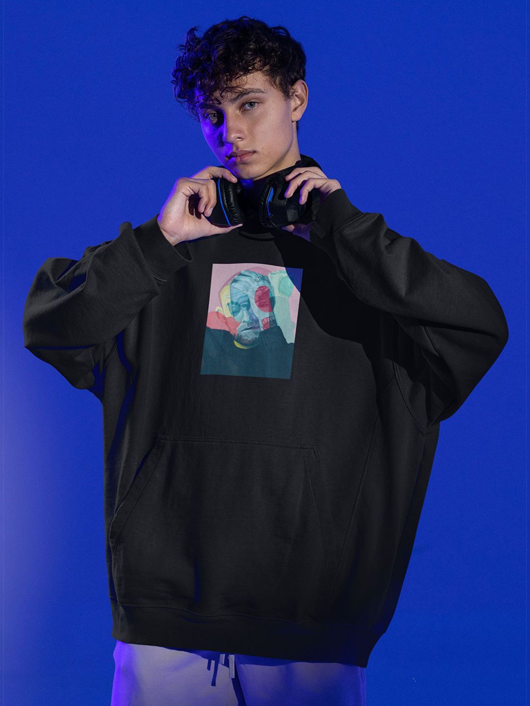 Stitchmeashirt Men Printed Hooded Sweatshirt-picture-37