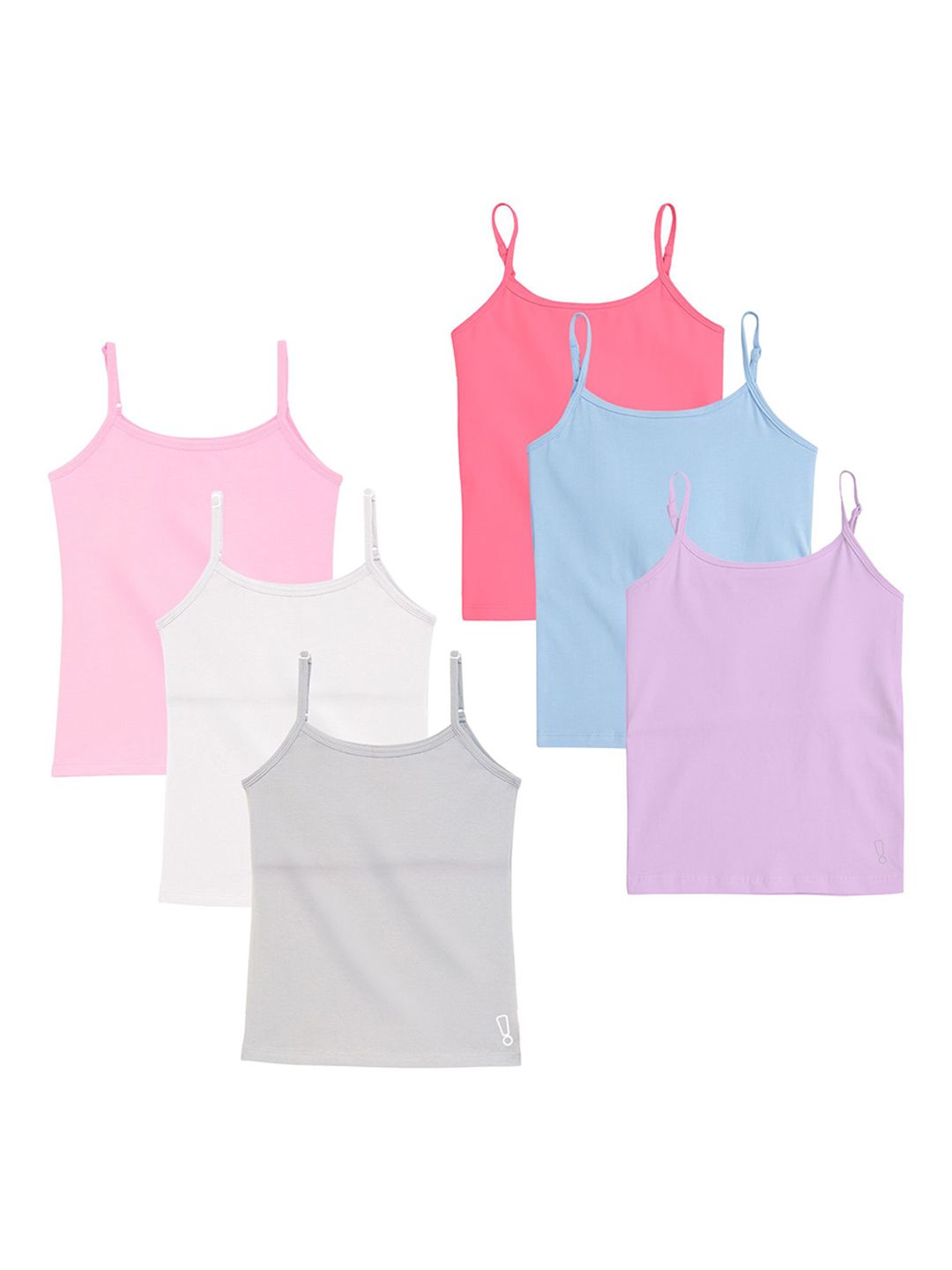 You Got Plan B Girls Pack Of 6 Camisoles-picture-10