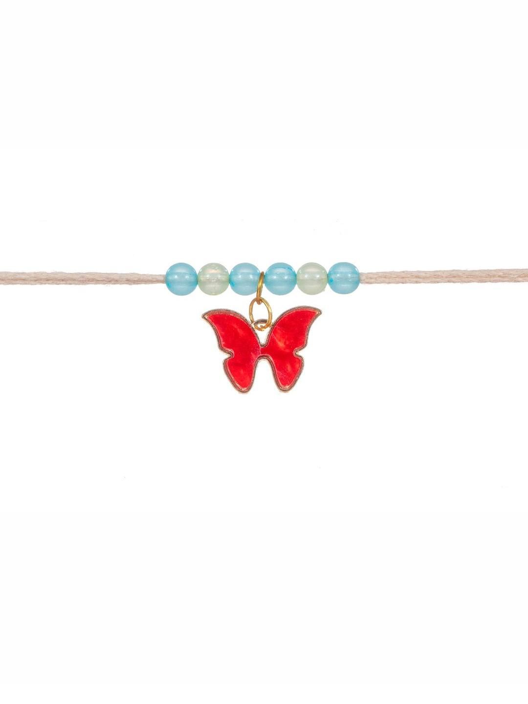 Kizzi Red Butterfly Rakhi-picture-5