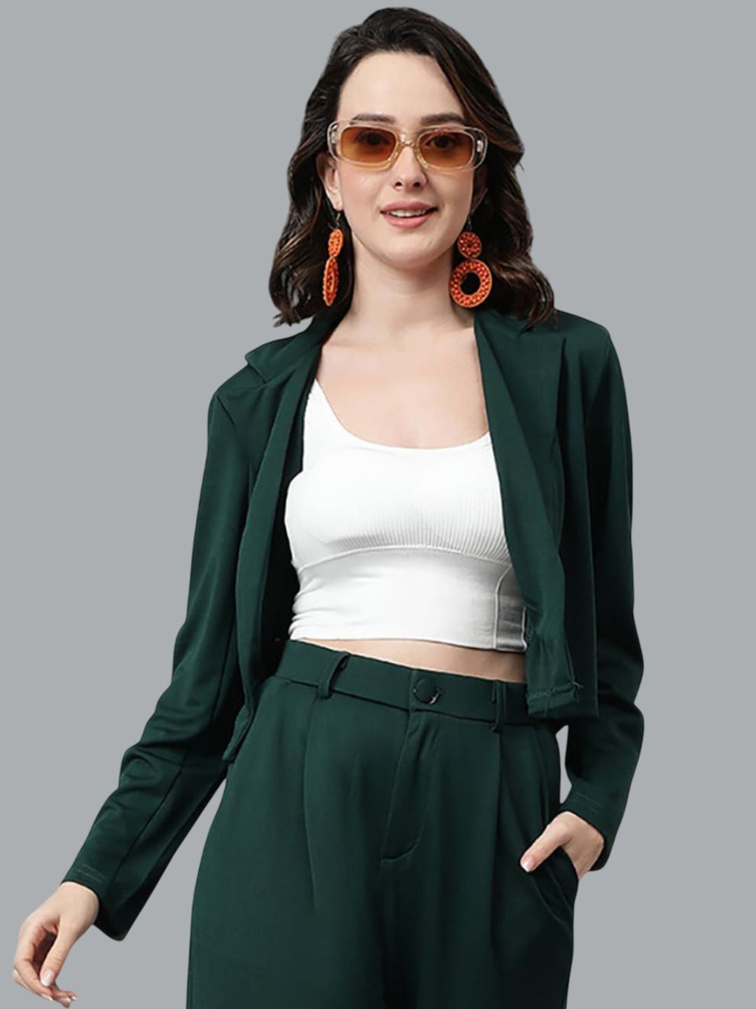 Stylecast X Kotty Single Breasted Shawl Collar Blazer