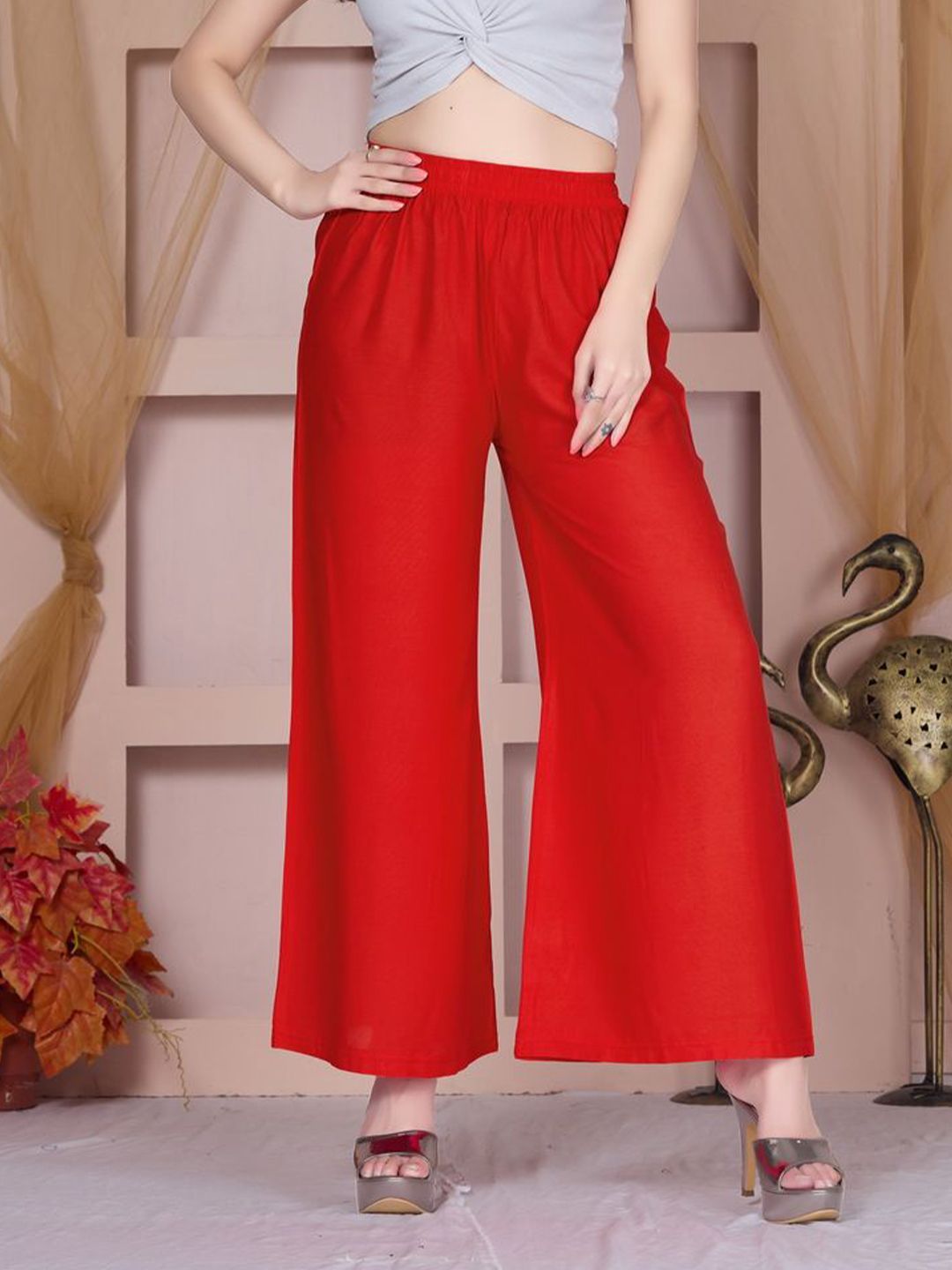 Vivika Women Flared Palazzos-picture-28