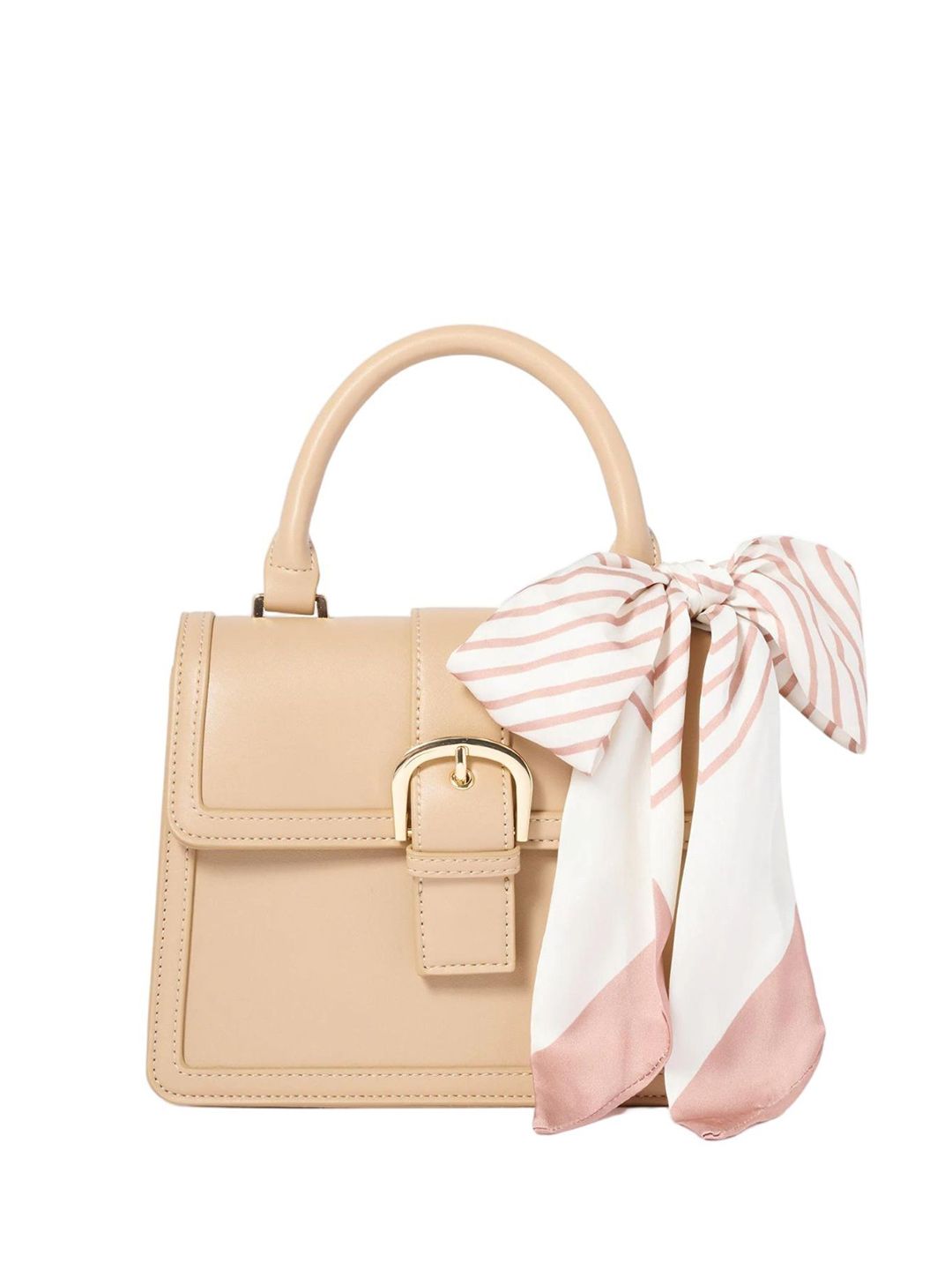 Forever New Women Solid Structured Handheld Bag-picture-21