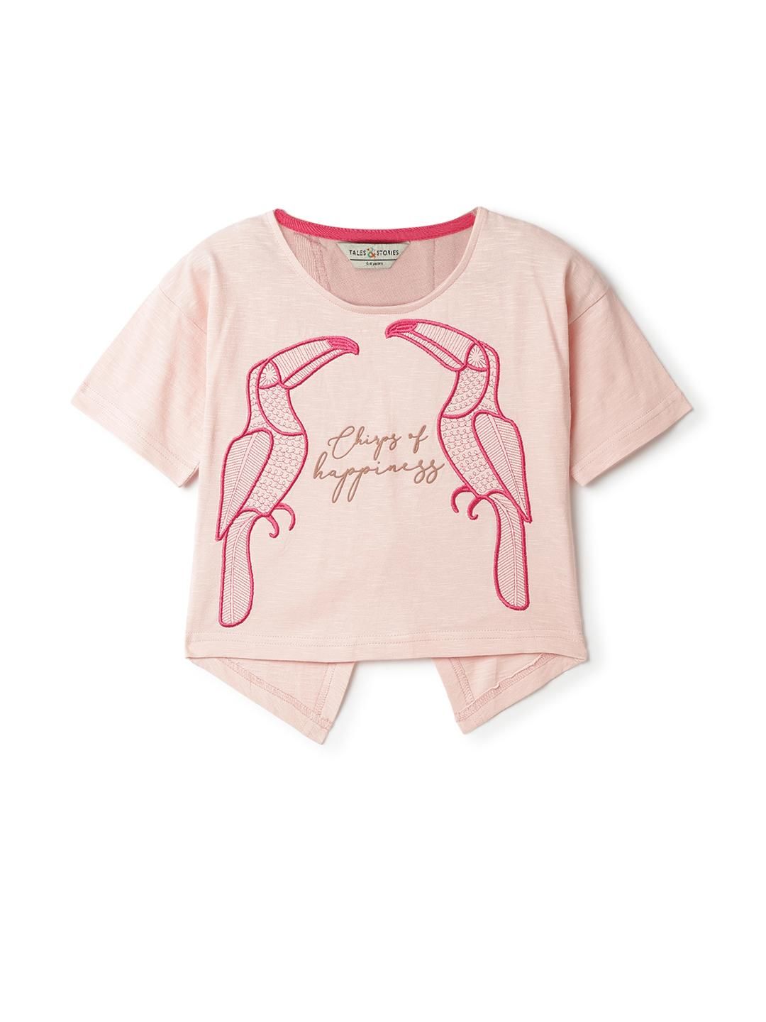 TALES & STORIES Girls Pink Tshirts-picture-33