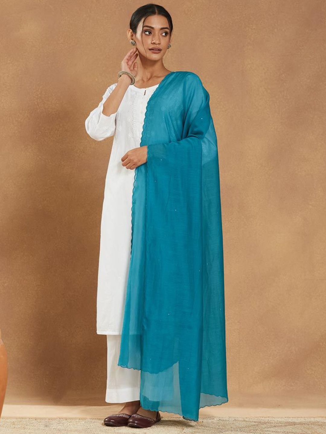 Fabindia Cotton Silk Dupatta-picture-20