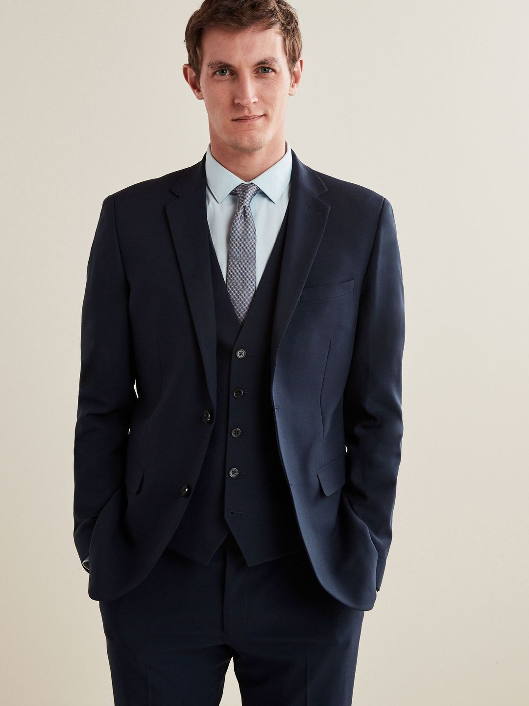 NEXT Slim Fit Notched Lapel Single Breasted Blazer-picture-50