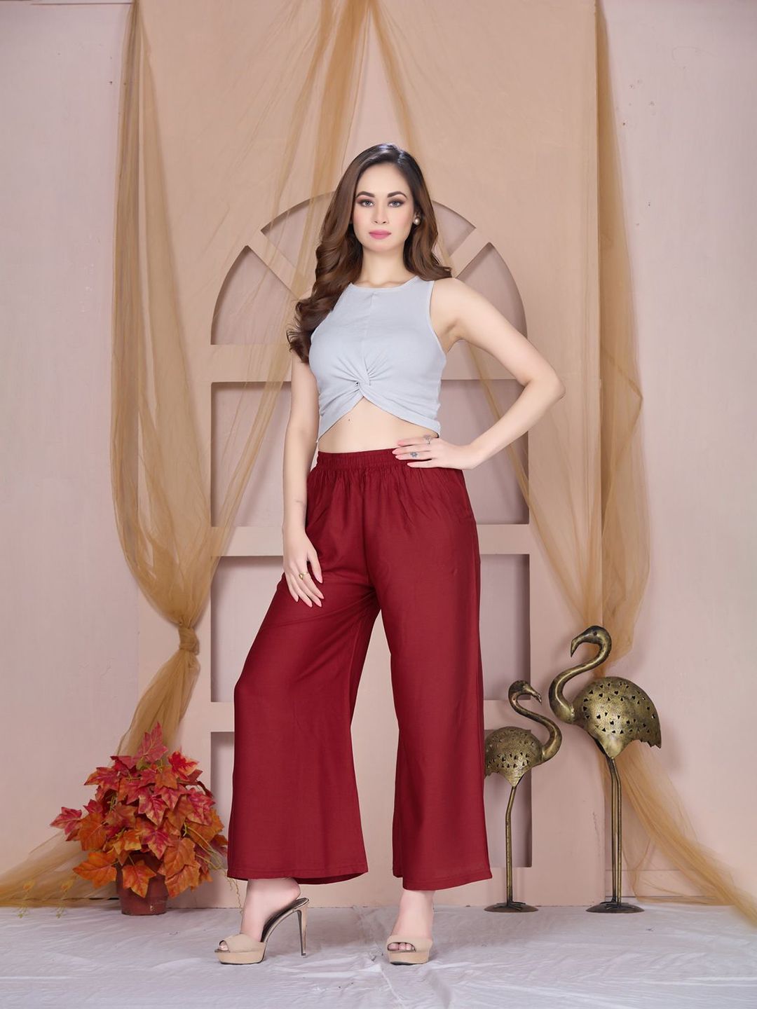 Vivika Women Flared Palazzos-picture-30