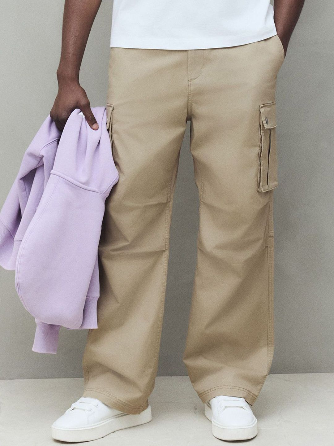 H&M Loose Fit Cargo Trousers
