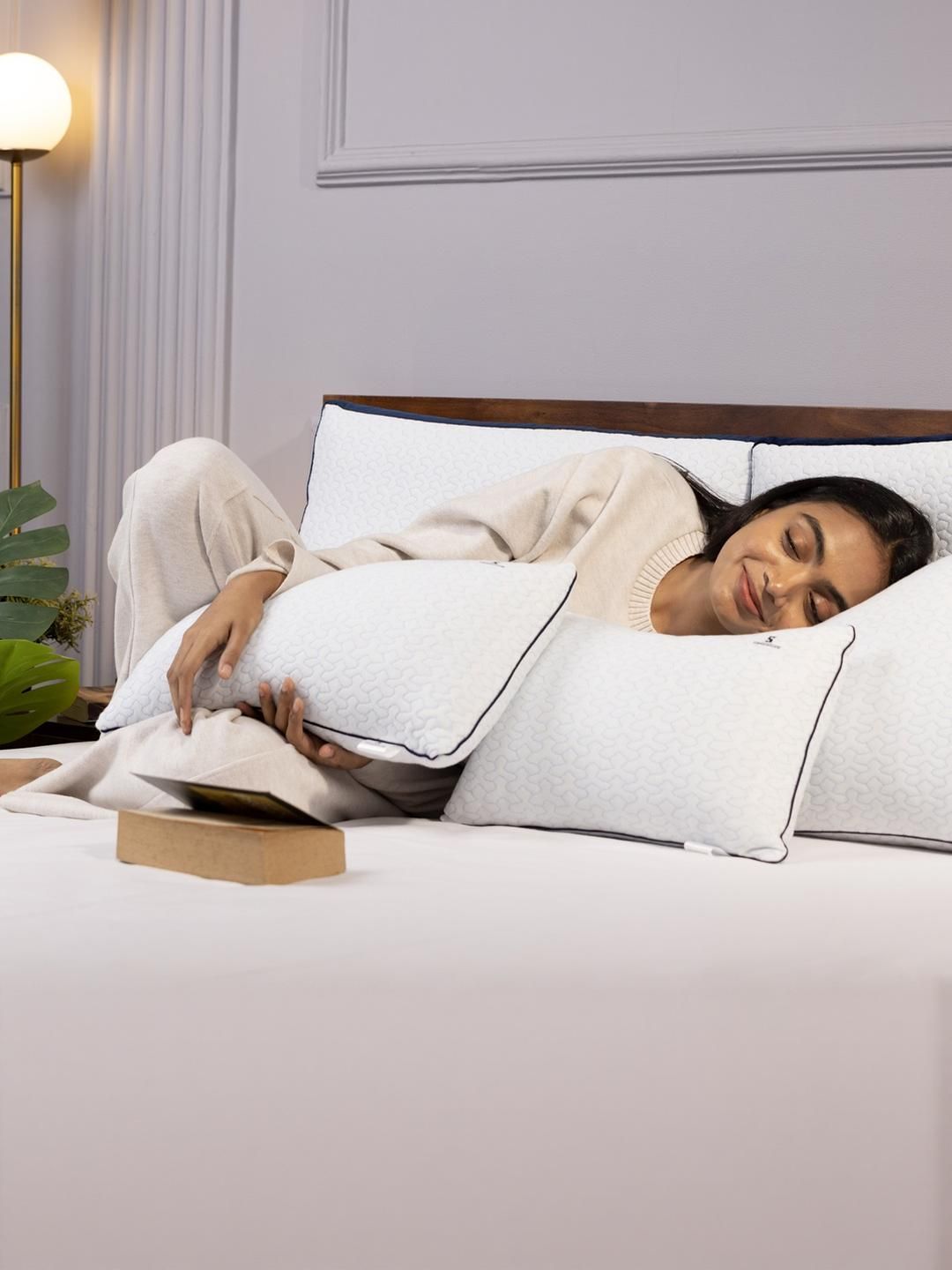 Sleepstore White Set of 2 Fibre Filled Polyester Pillow-image-15