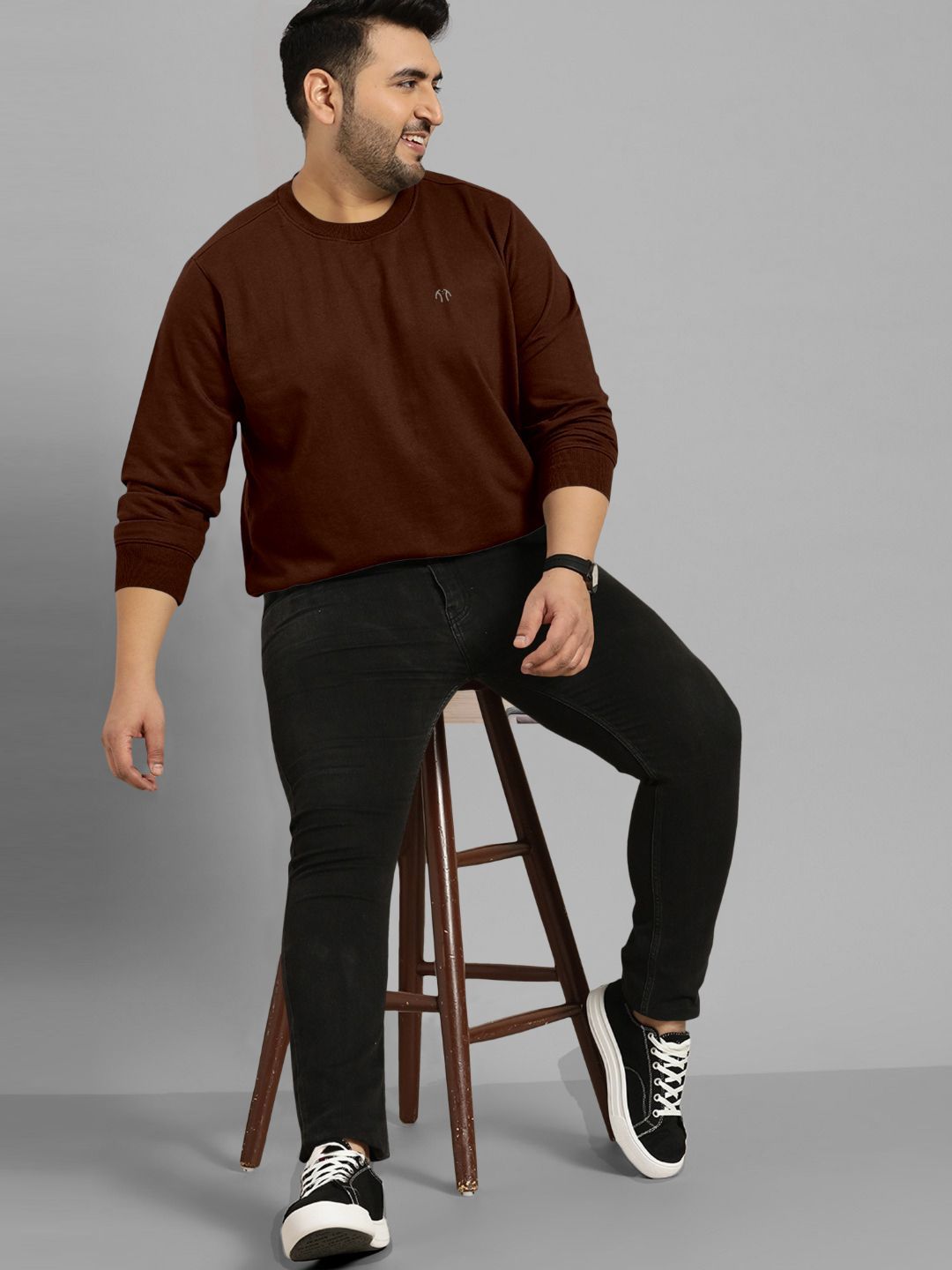 Triptee Men Round Neck Cotton Pullover-picture-53