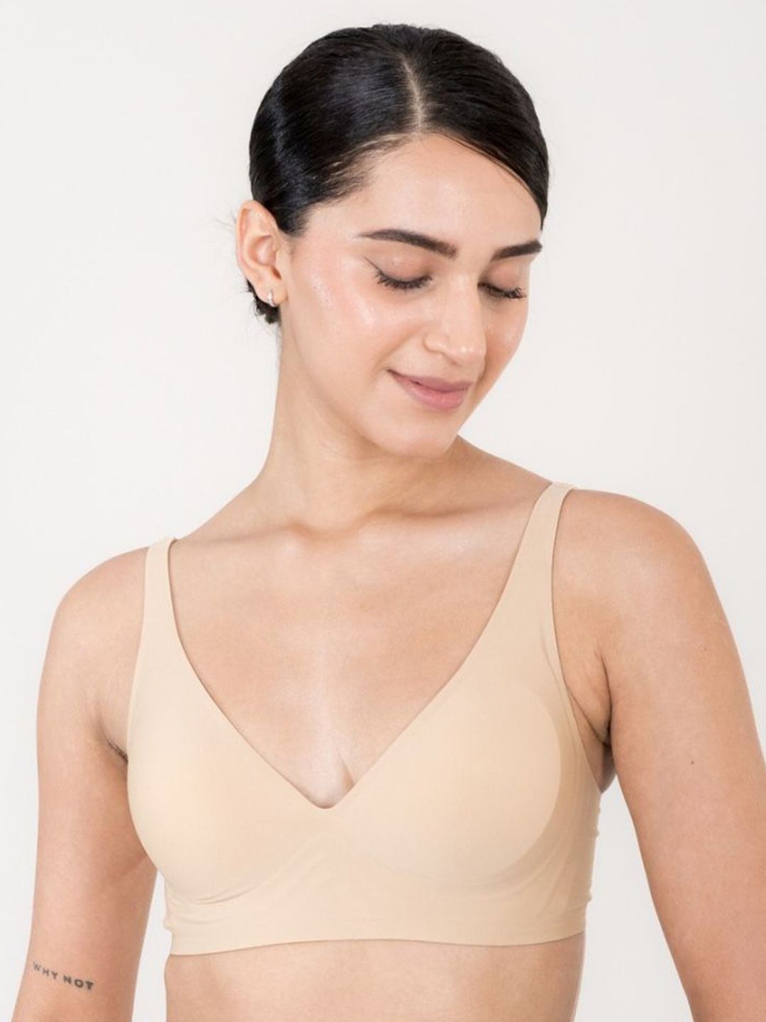 Shapercult Women Pack of 2 Full Coverage Lightly Padded Plunge Bra-picture-28