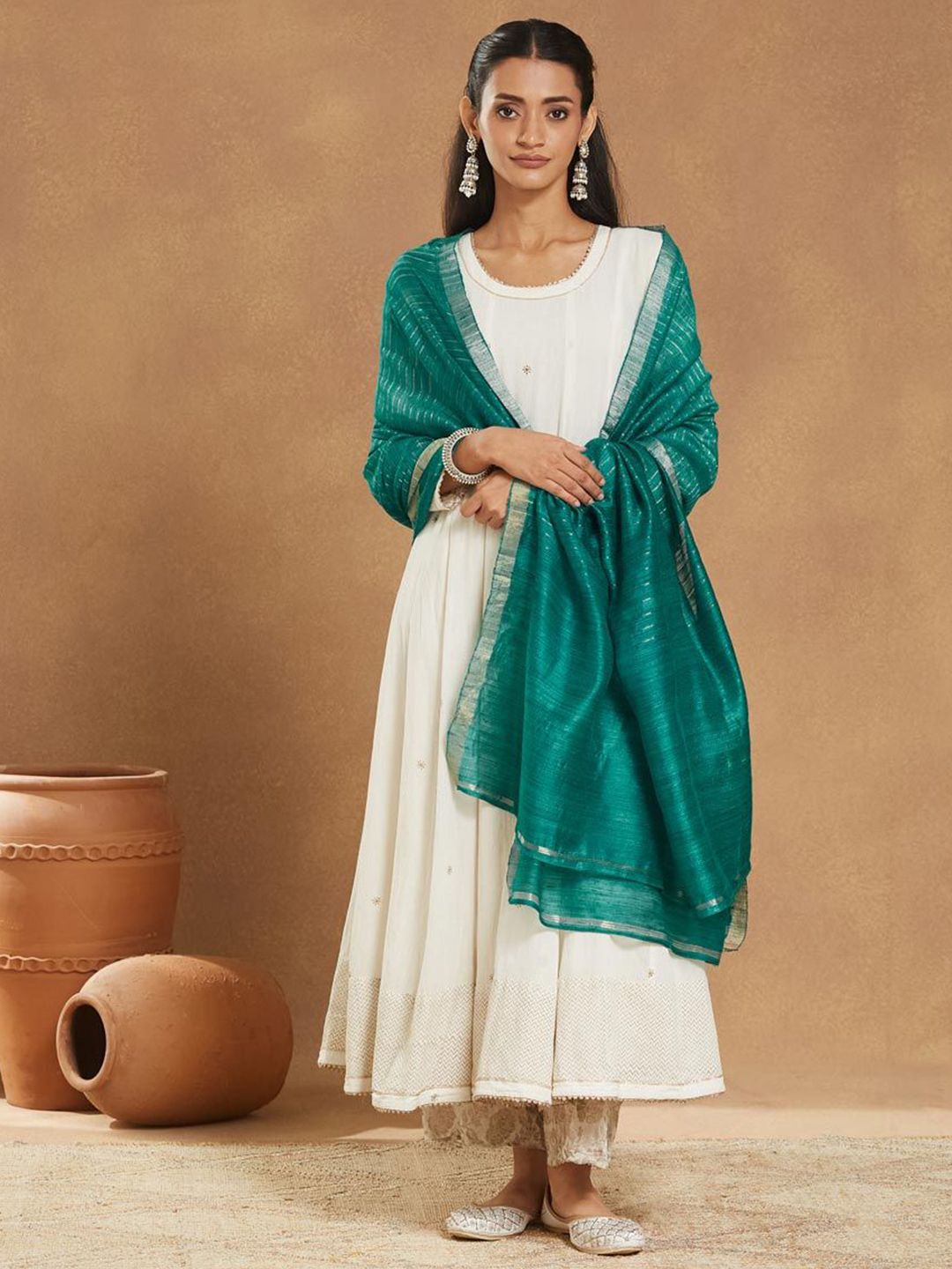 Fabindia Striped Dupatta-image-21