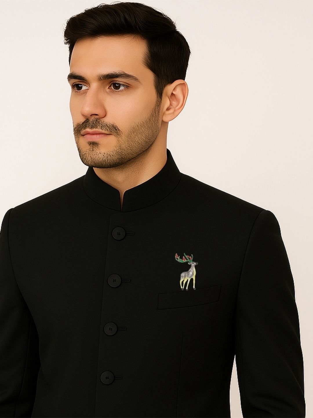 Leonardi Men Statement Reindeer Brooch