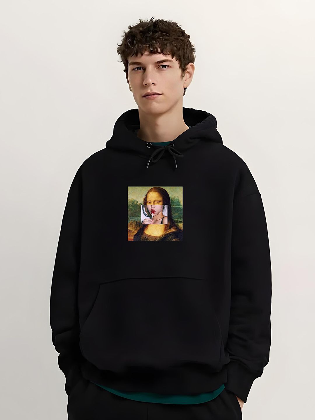 Stitchmeashirt Men Printed Oversized Hooded Sweatshirt-picture-20