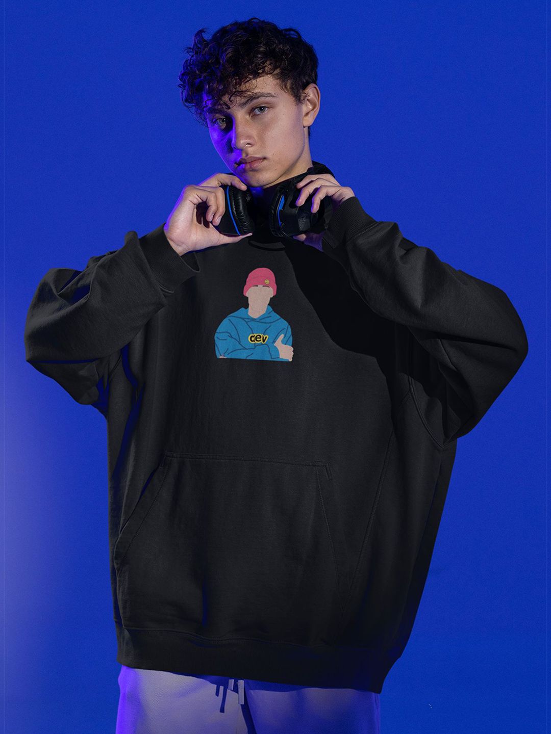 Stitchmeashirt Men Printed Hooded Sweatshirt-picture-38