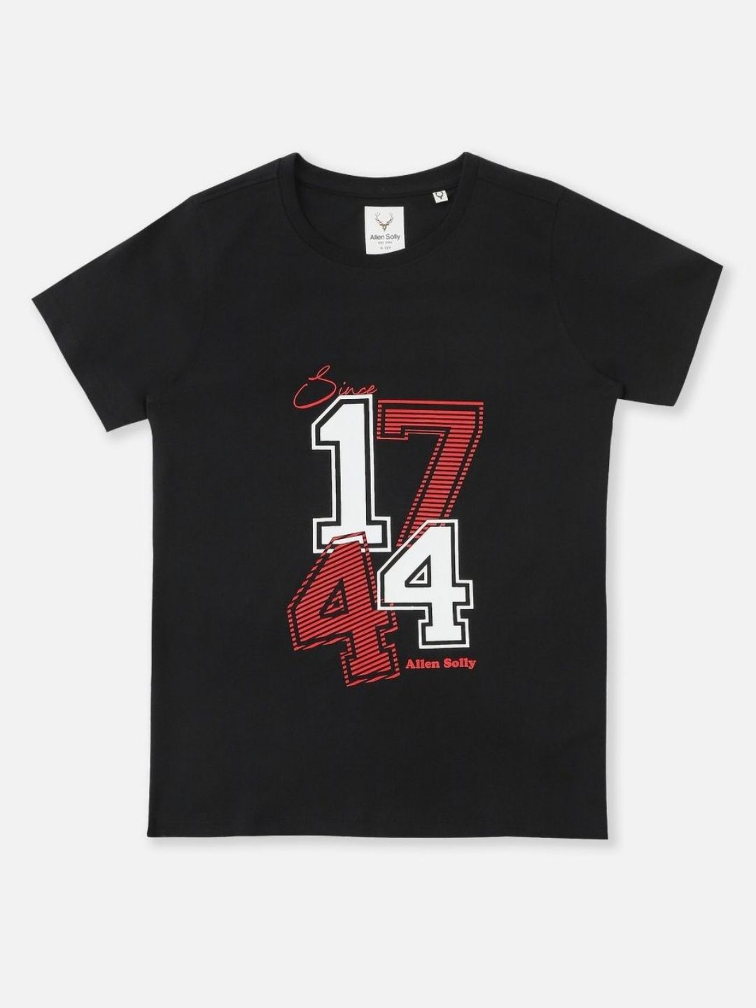 Allen Solly Junior Boys Typography Printed Crew Neck Pure Cotton T-shirt-picture-11
