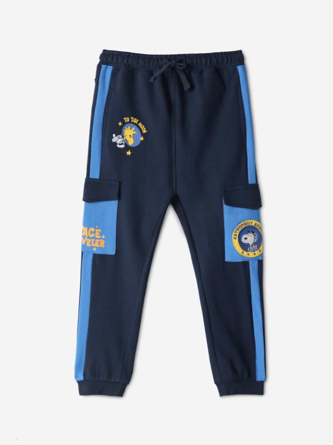 The Souled Store Boys Printed Pure Cotton Mid-Rise Cargo Joggers-picture-18