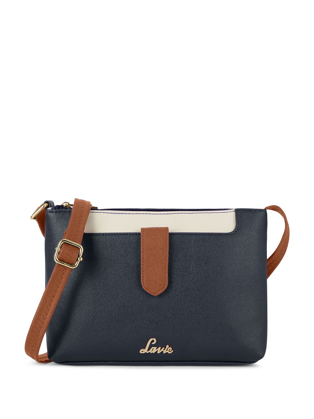 Lavie Colourblocked Oversized Structured Sling Bag-picture-17