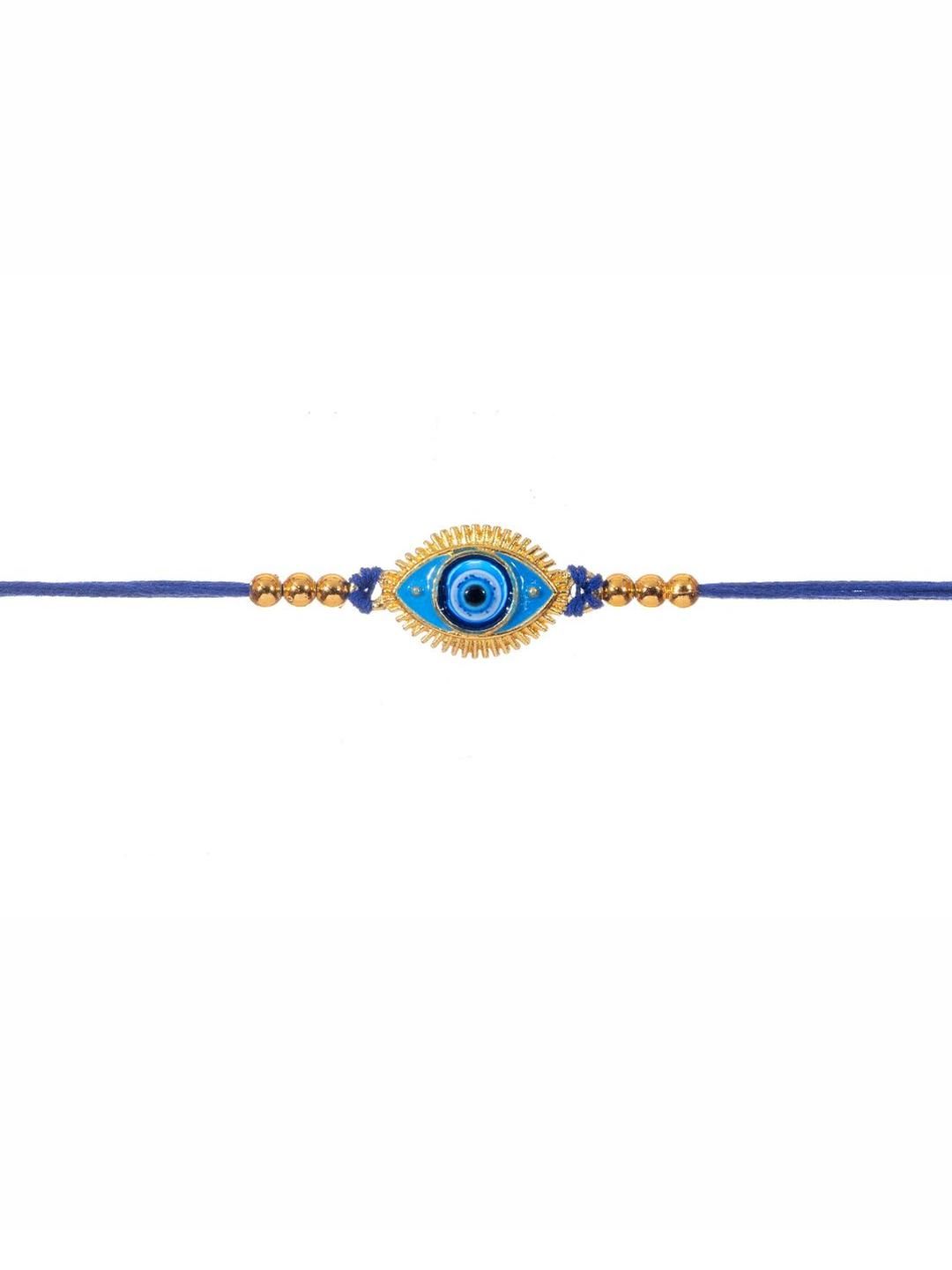 Kizzi Unisex Evil Eye Thread Rakhi-picture-1