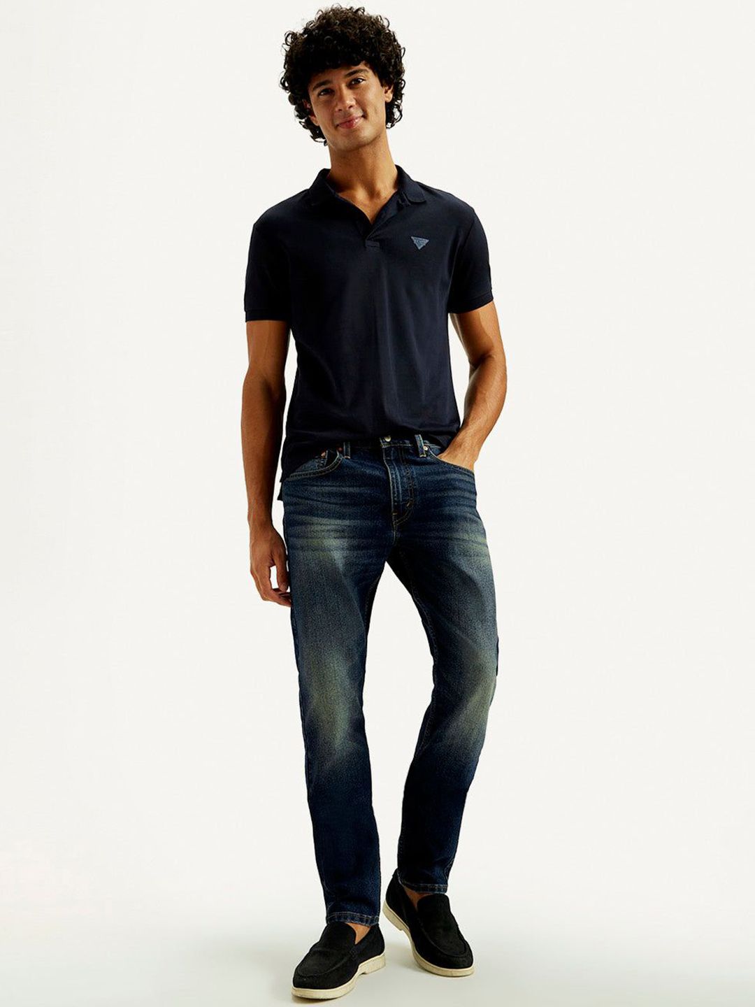 Levis Men Slim Fit Mid-Rise Light Fade Stretchable Jeans-picture-25