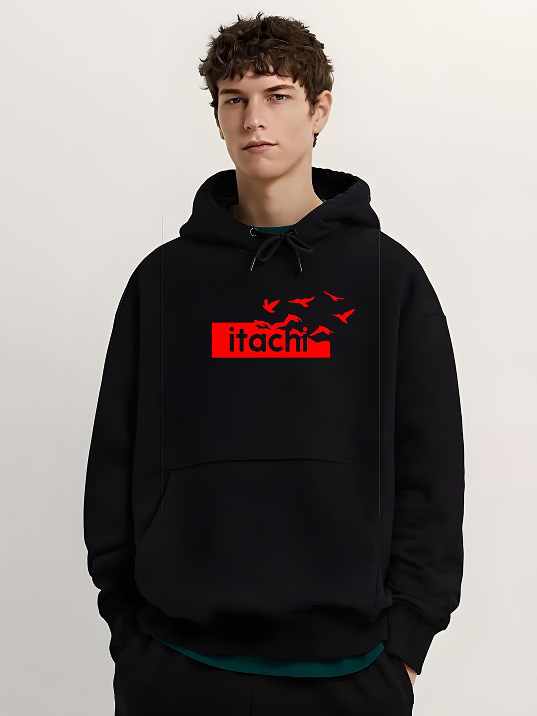 Stitchmeashirt Men Typography Printed Hooded Long Sleeves Sweatshirt-picture-26