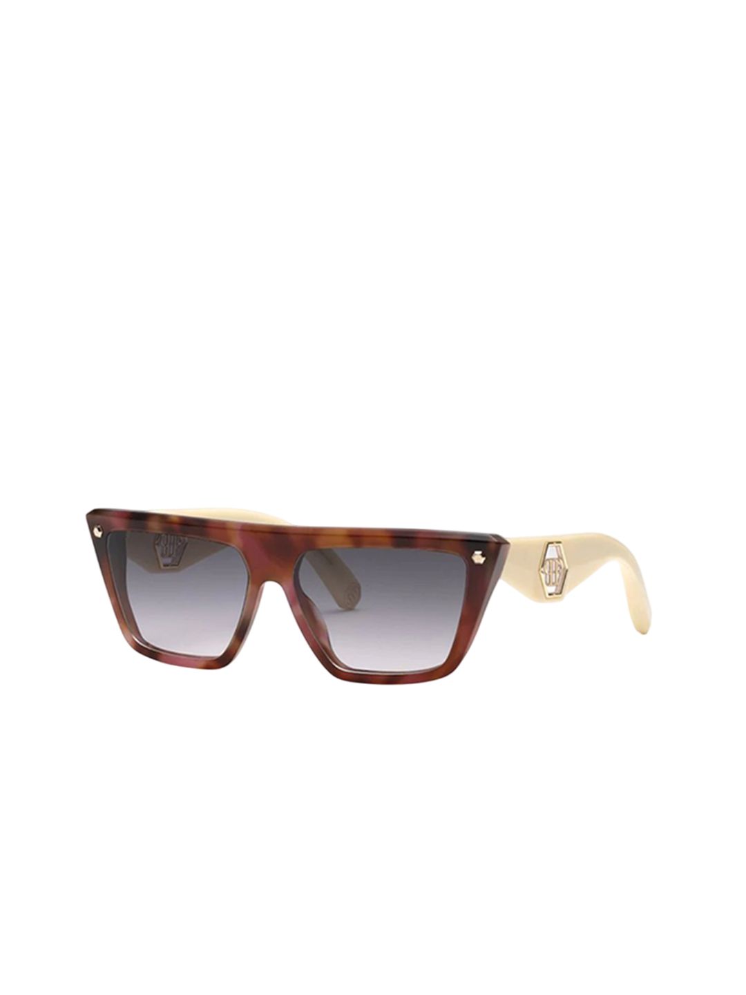 PHILIPP PLEIN Women Brown Lens & Brown Square Sunglasses with-image-9