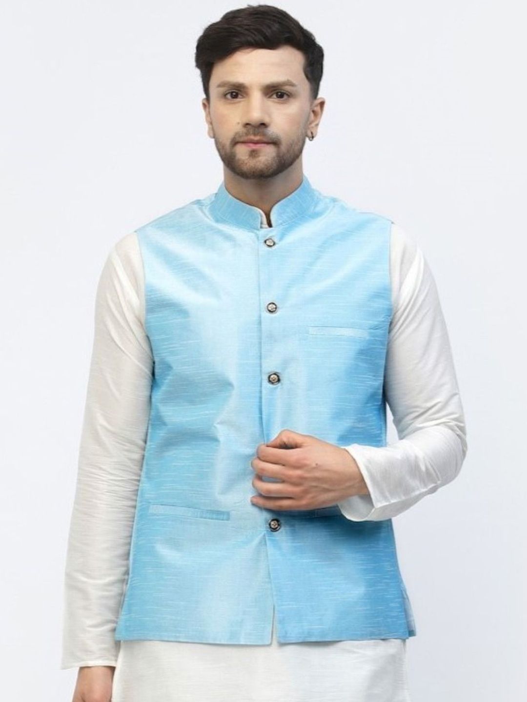 TS LIFESTYLE Woven Nehru Jacket-picture-37