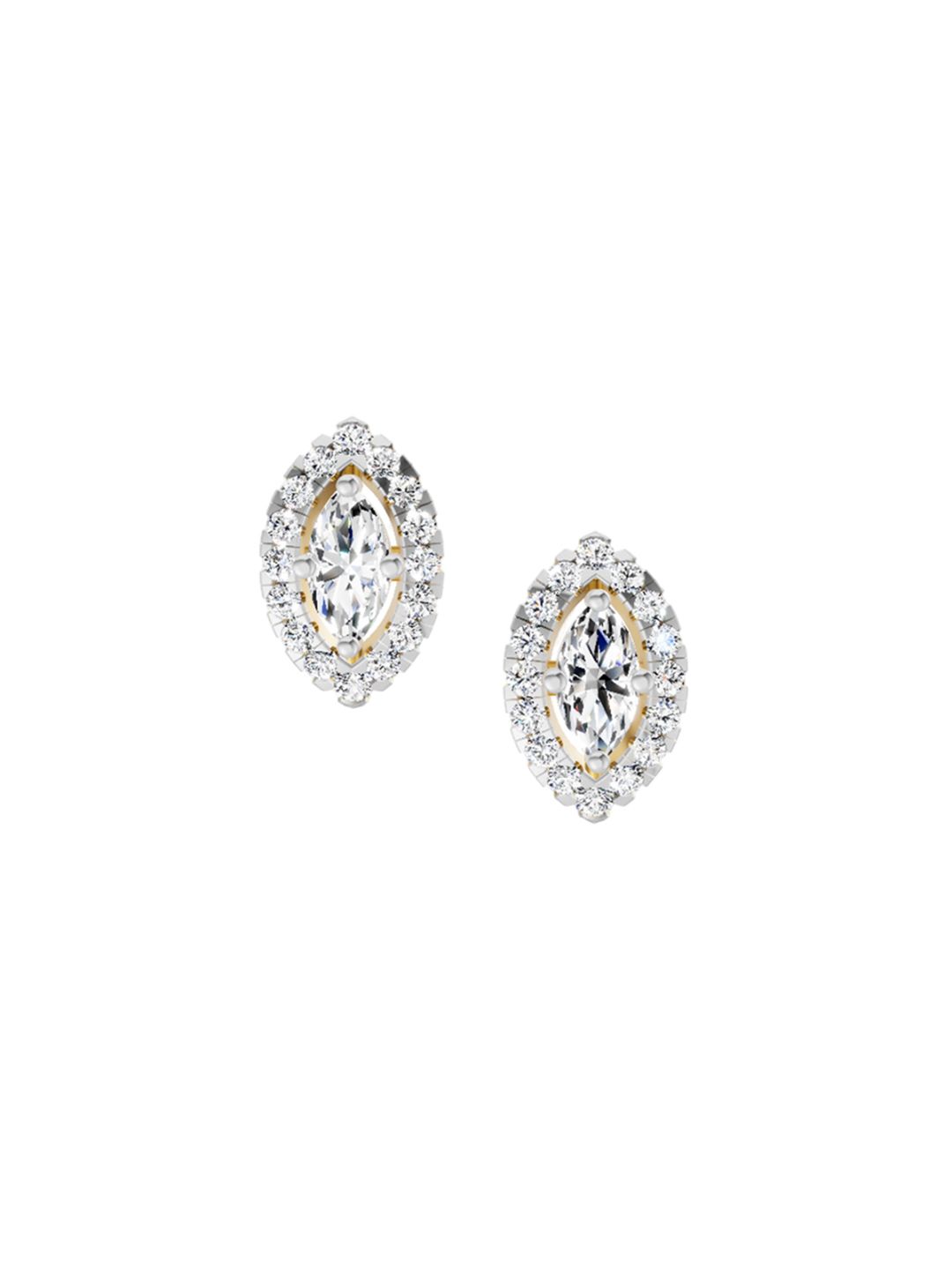 Sparkles 14KT Gold Earrings With 0.66 Carat Lab Grown Diamonds- 1.40 g-picture-23