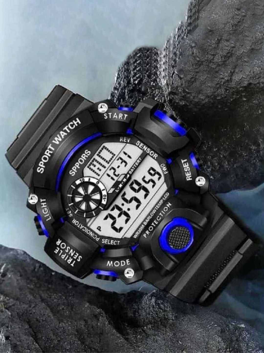 THE SHOPOHOLIC Men Dial & Straps Digital Watch C-Shock Blue-picture-47
