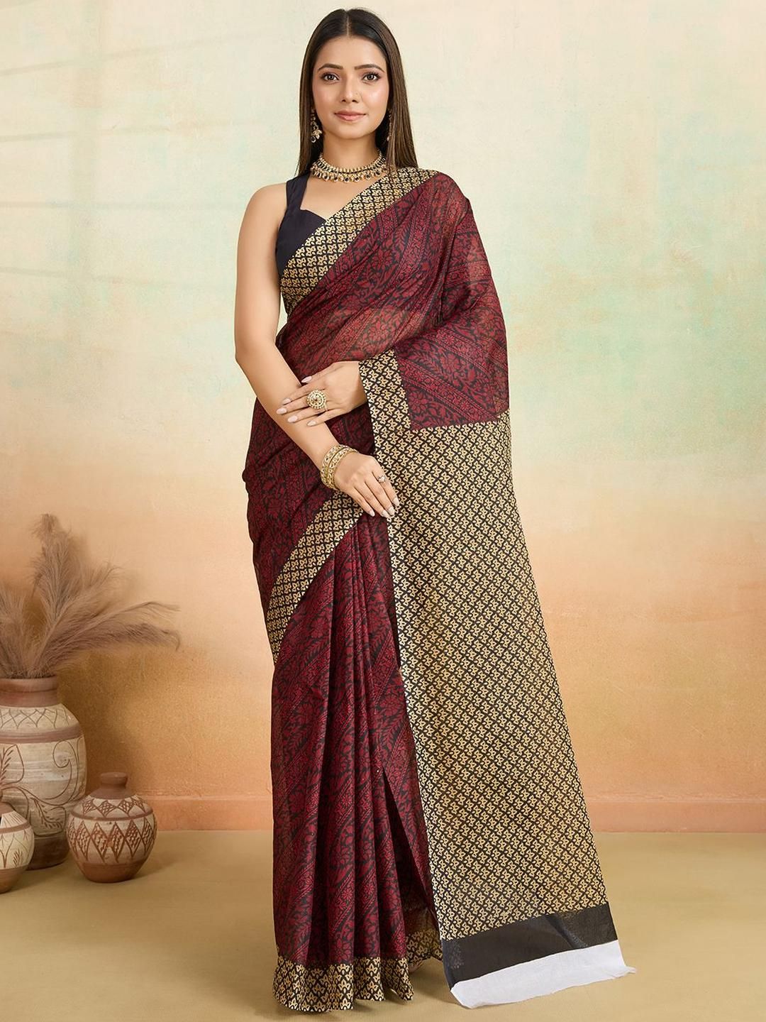 SHANVIKA Floral Pure Cotton Saree-picture-33