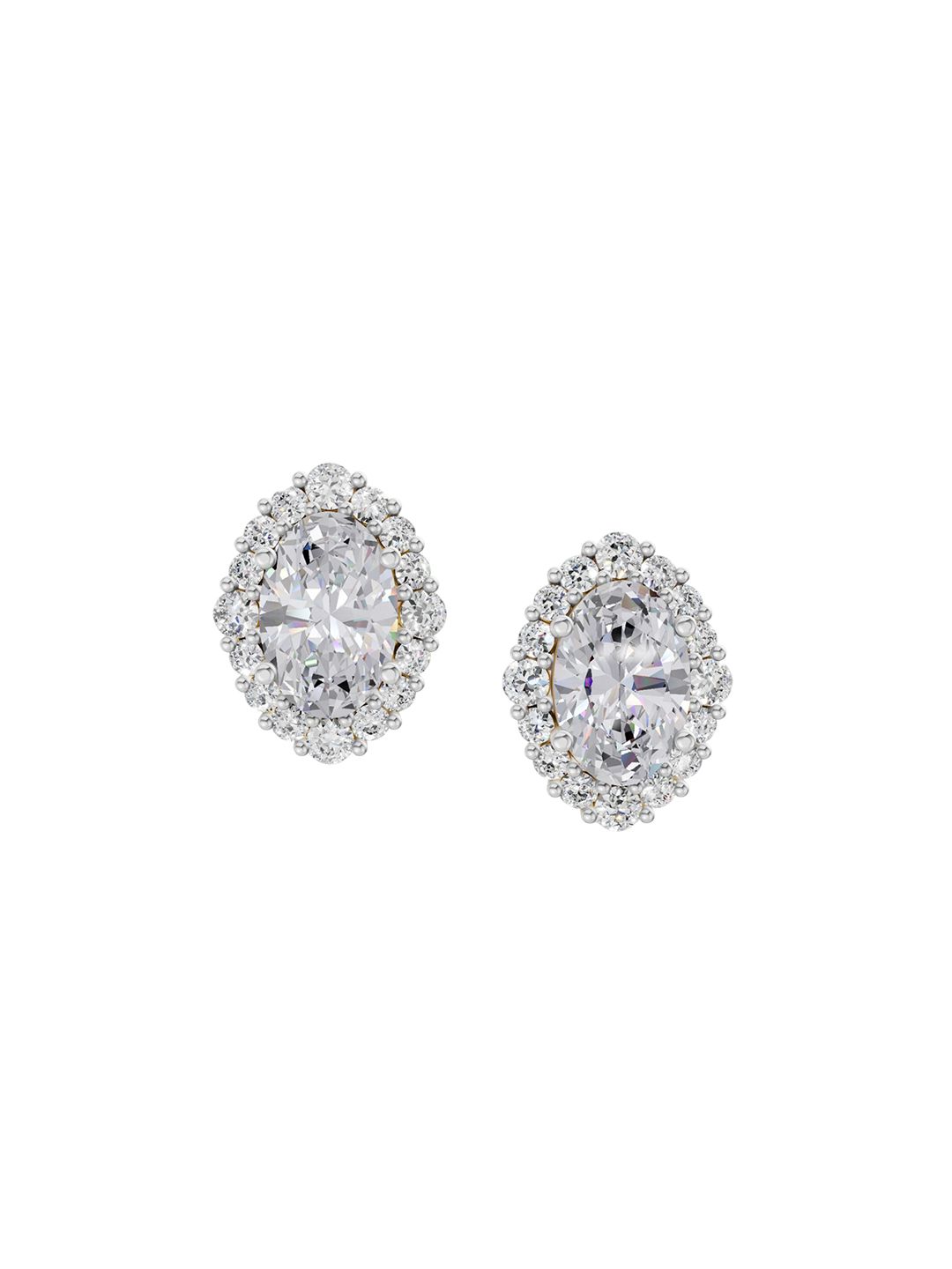 Sparkles 14KT Gold Earrings With 0.98 Carat Lab Grown Diamonds- 1.18 g-picture-34