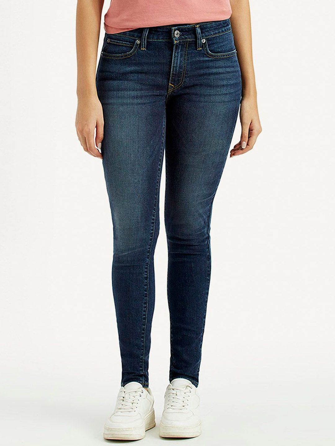 Levis Women Skinny Fit Mid-Rise Light Fade Stretchable Jeans-picture-13