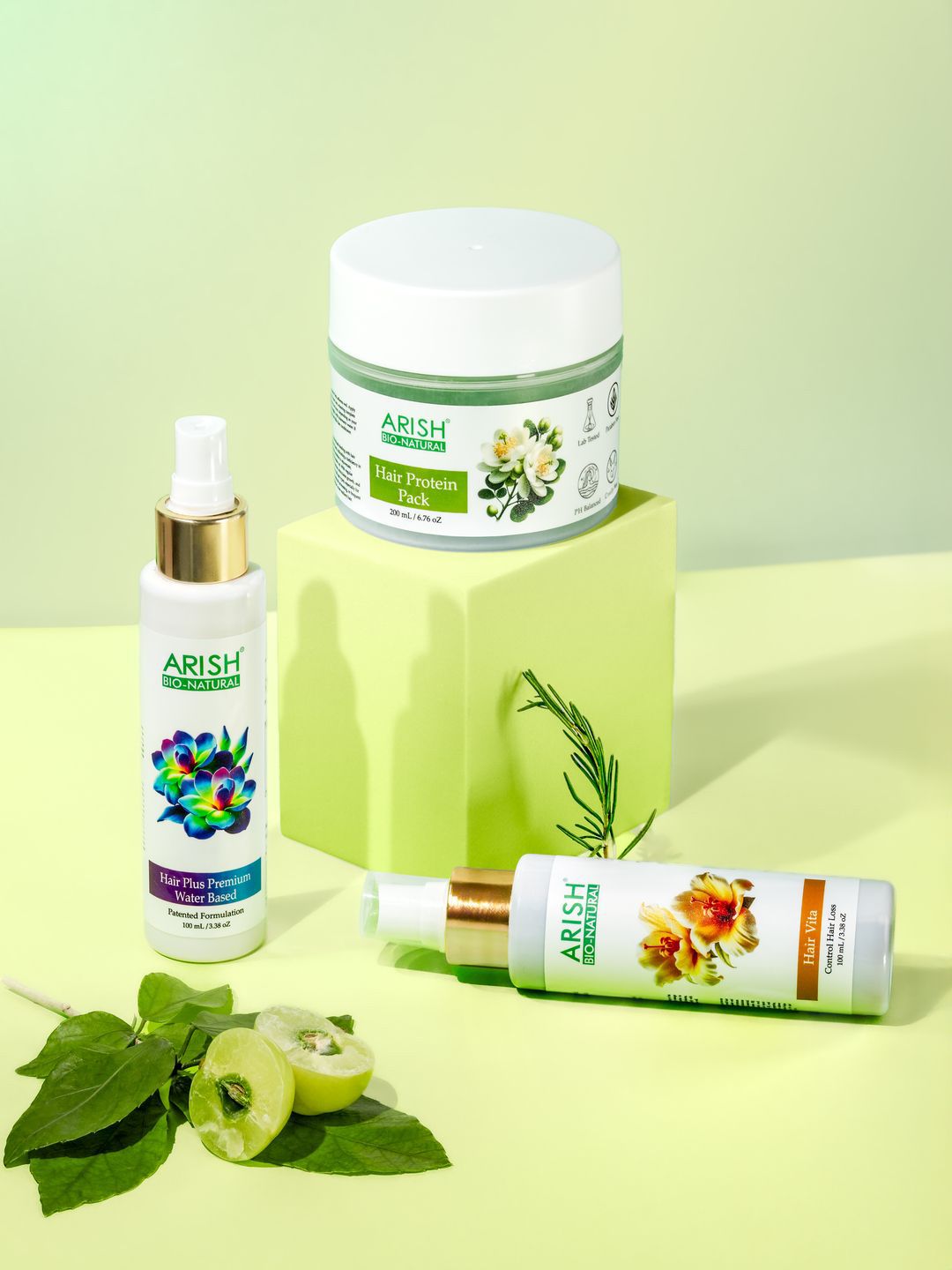 ARISH BIO-NATURAL Set Of 3 Hair Protein 200 ml, Hair Vita 100 ml & Hair Plus Premium 100ml-image-38