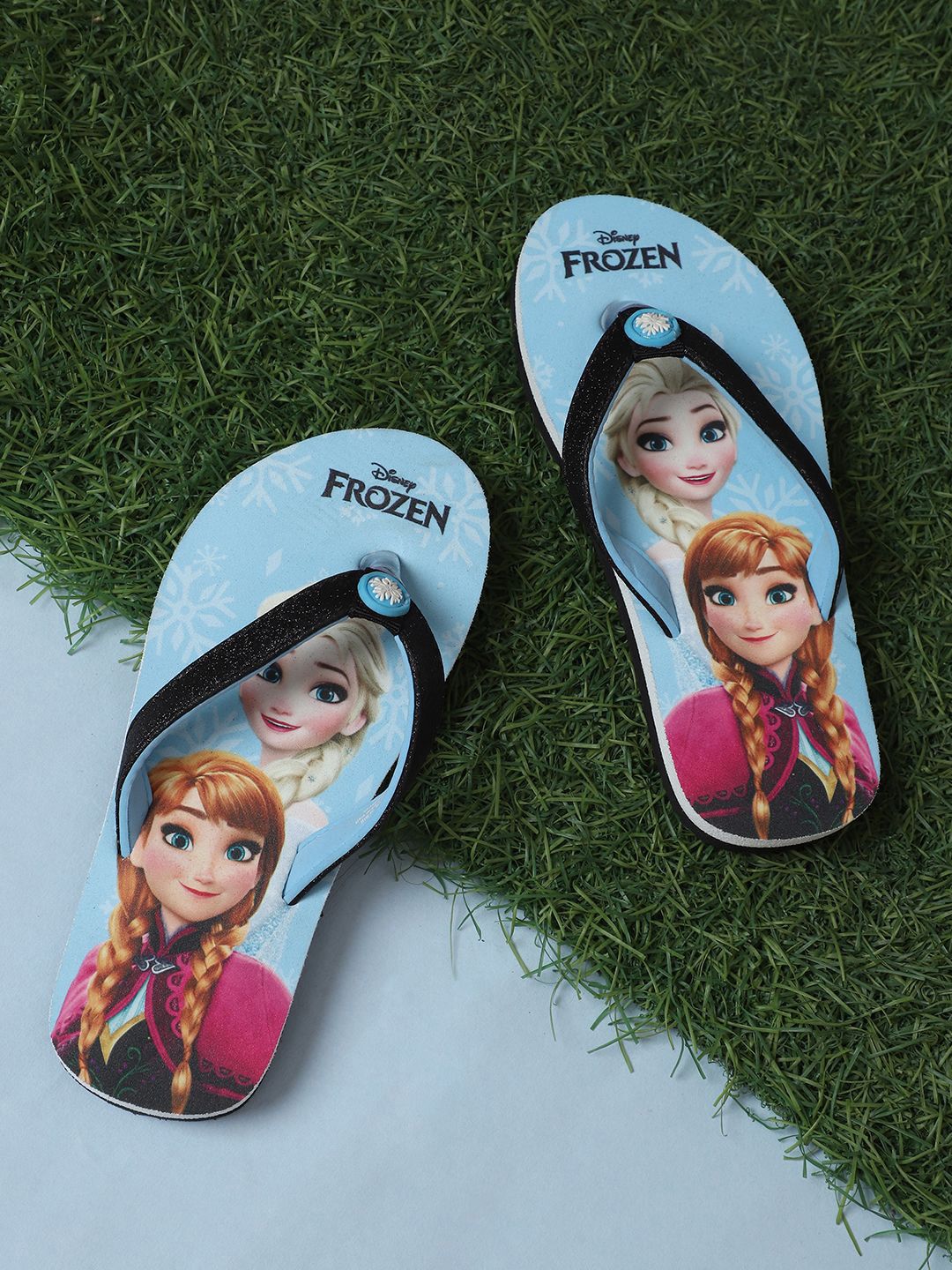Kids Ville Girls Frozen Printed Thongs Flip-Flops