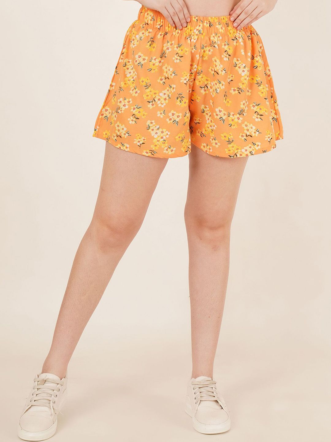 Mast & Harbour Women Printed High-Rise Training or Gym Shorts-picture-33