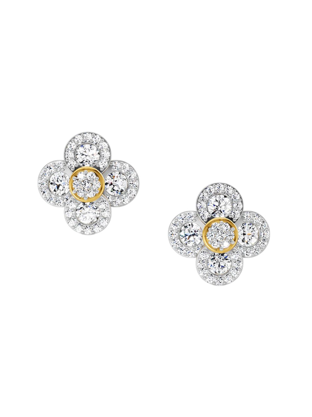 Sparkles 14KT Gold Earrings With 0.79 Carat Lab Grown Diamonds- 2.14 g-picture-27