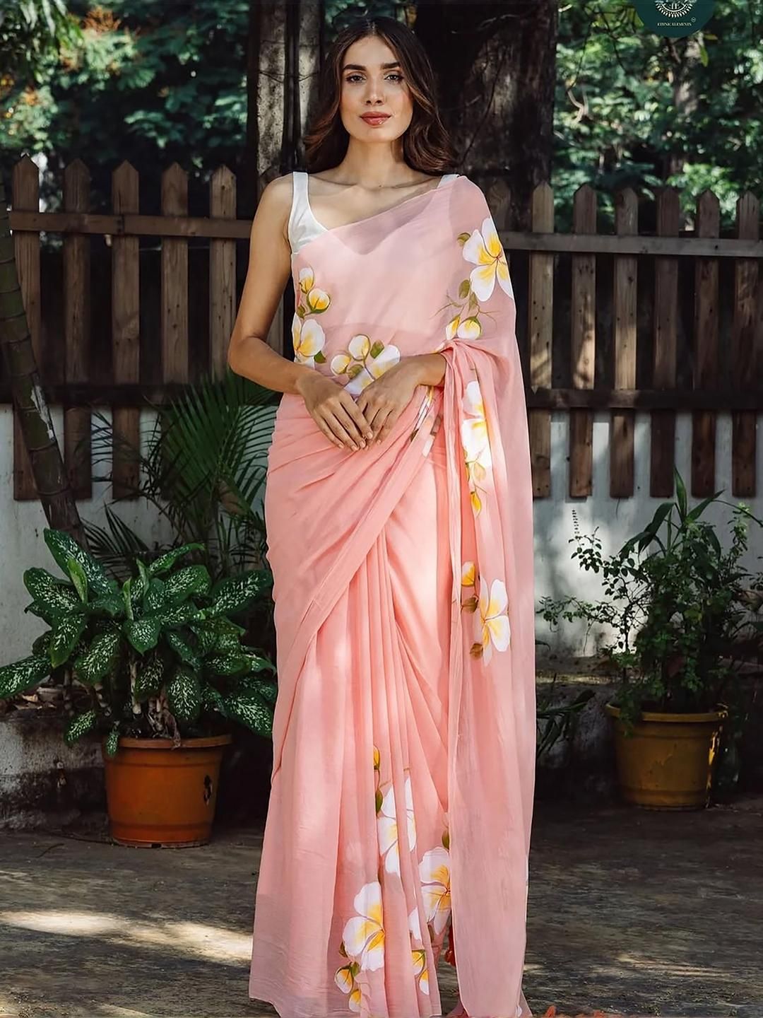 Mitera Floral Printed Saree-picture-12
