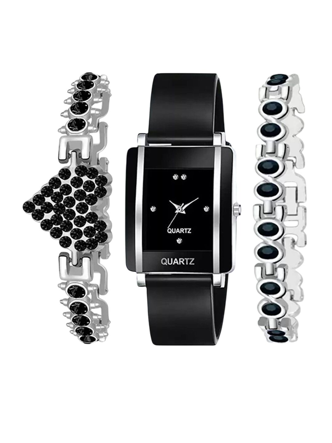 THE SHOPOHOLIC Girls Dial Watch Gift Set KAWA-HEART-BR-BLACK-picture-53
