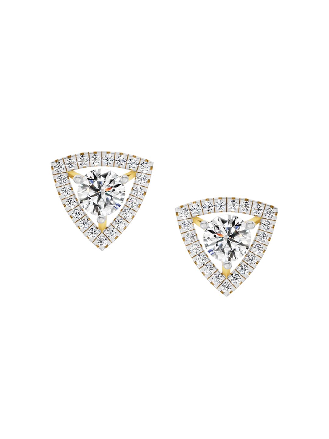 Sparkles 14KT Gold Earrings With 1.9 Carat Lab Grown Diamonds- 3.40 g-picture-27