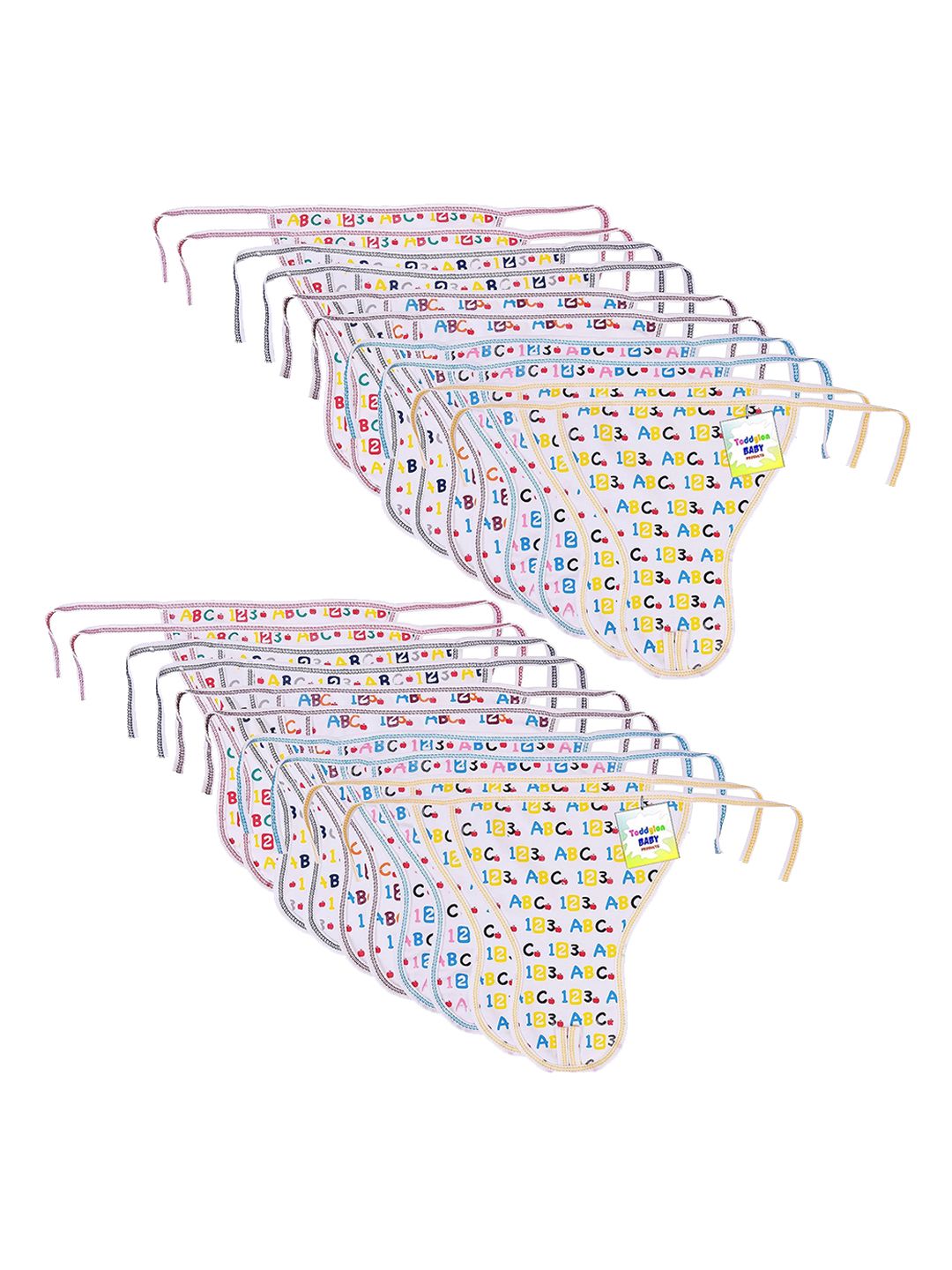 Toddylon Set Of 20 Printed Pure Cotton Breathable Nappies-picture-41