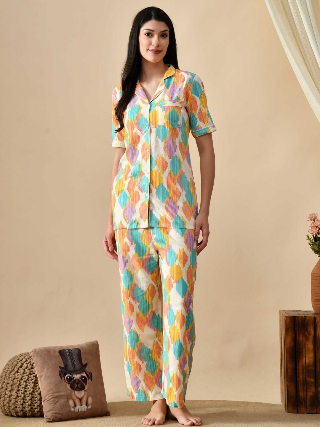 Mintmarie Women Printed Night suit-picture-19