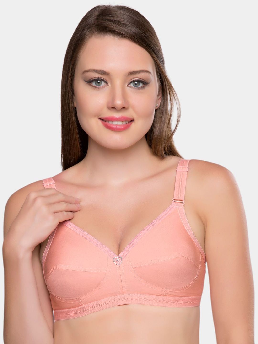 Trylo Women Full Coverage Non Padded Non-Wired Cotton Everyday Bra