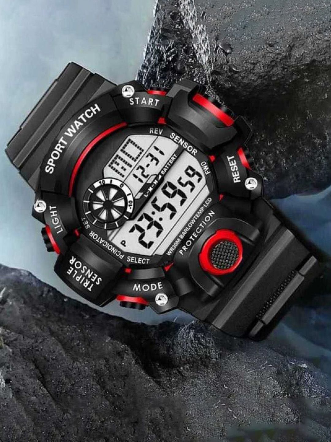 THE SHOPOHOLIC Men Dial & Straps Digital Watch C-Shock Red-picture-31